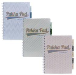 Pukka Pad Spirálfüzet, A4, vonalas, elválasztóval, 100 lap, PUKKA PAD Haze Project Book, vegyes szín (PUP9871) - becsiirodaker