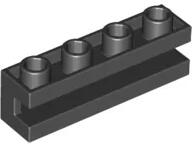 LEGO® 2653c11 - LEGO fekete kocka 1 x 4 méretű, oldalán végig bevágva (2653c11)