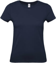 B and C Csomag akciós póló (minimum 3 db) Női rövid ujjú póló B&C #E150 /women T-Shirt -L, Sötétkék (navy)