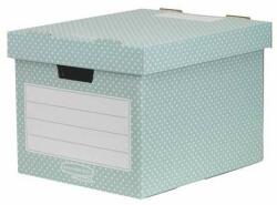 Fellowes Cutie de depozitare, din carton, 33, 3x28, 5x39 cm FELLOWES, Style, verde-alb (4481301)