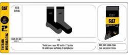Caterpillar férfi termo zokni fekete/szürke 2 pár 41-45-ös méretű (4841)