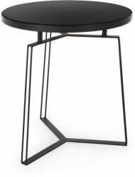 Andrea Bizzotto spa ZAIRA fekete lerakóasztal 50cm átmérő (BZ-0746292)