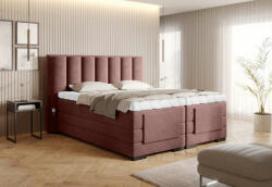  Veros 180x200 boxspring ágy matraccal rózsaszín (LTPBOVER24LU18)