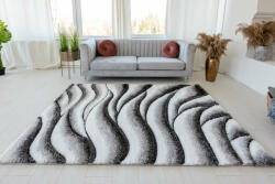 Nílus San José Shaggy (white-gray) 5cm 3D szőnyeg 120x170cm Fehér-Szürke (emc503whitegray120)