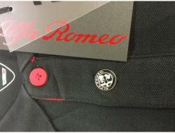 Alfa Romeo Official Alfa Romeo 110 anniversary logo férfi pólóing, fekete (13543)