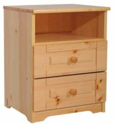Komforttéka Sára Éjjeliszekrény - 2 Fiókos - Borovi Fenyő