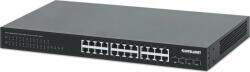 Intellinet Switch Soluții de rețea Intellinet Switch negestionat Intellinet 24x 10/100/1000 Mbps PoE+ 370W + 4x SFP+ 10G Uplink, rack de 19 inchi (561761)
