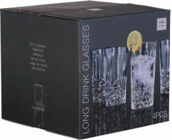 Excellent Houseware 4 db-os pohárkészlet Excellent Houseware, hőálló üveg, 7x13 cm, 2 (KO-YE6300840)