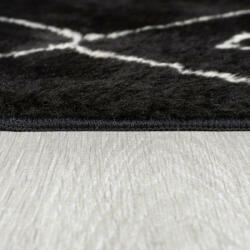 My carpet Fl. Imran Fur Berber Fekete/Ivory 160X230 Szőnyeg (503119371719)