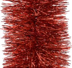 Norand Girland Vastag Sűrű Szálakkal 270x20x20cm Piros Díszítés Nélkül
