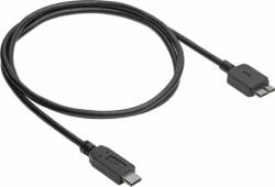 Akyga AK-USB-44 USB-C apa - USB-B apa 3.0 Adat és töltő kábel - Fekete (1m) (AK-USB-44)