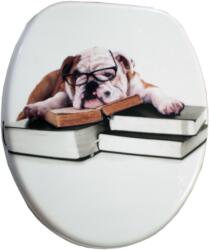 Quadrat Bullbook Wc-ülőke, Mdf, Fém Zsanérral, Mintás
