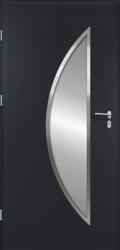 OK Doors Apollina S68 Acél Bejárati Ajtó Kültéri 100x207cm, Bal, Antracit, Homokfújt üveg