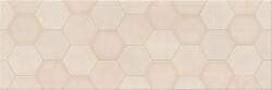 Cersanit Brazil Dekorcsempe 20x60 Cm Hexagon Krém 1, 08m2/csomag