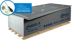 Rigips Habito H Hydro Gipszkarton Hu 12, 5x1200x2000mm