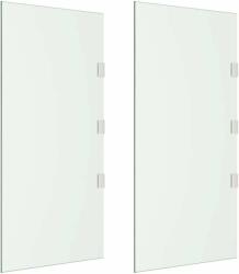 vidaXL 2 db átlátszó edzett üveg ajtó előtető oldalpanel (3095481)