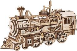 Robotime Puzzle 3D din lemn Robo Time din 350 de piese - Locomotivă (LK701)