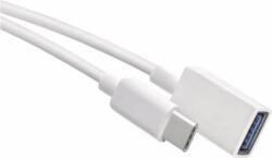 EMOS SM7054 USB-A anya - USB-C apa 3.0 OTG kábel - Fehér (0.15m) (SM7054)
