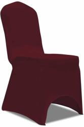 vidaXL 100 db bordó sztreccs székszoknya (274767) - pepita