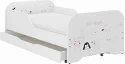  MIKI gyerekágy 140x70cm matraccal és ágyneműtartóval - best friends
