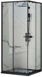 Vela Banyo NERO MATT FEKETE szögletes zuhanykabin 90x90x190, 6 mm üveg (84BKK151) - pepita