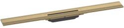 Hansgrohe Grila ornament rigola dus Hansgrohe RainDrain Flex 80 cm, montaj la perete, bronz mat (brushed bronze) (56051140)