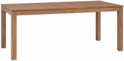 vidaXL természetes felületű tömör tíkfa étkezőasztal 180 x 90 x 76 cm (246951) - pepita