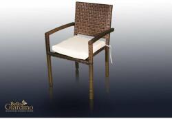 Bello Giardino Adorazione kültéri rattan szék barna színben (KR.003.001)