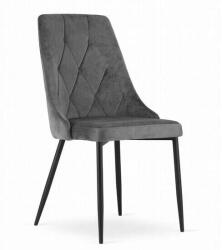 ARTOOL Skandináv stílusú szék, Artool, Imola, bársony, fém, szürke, 48.5 (ART-3455_1)