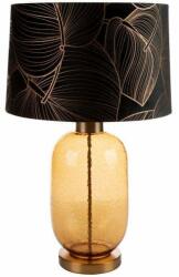 Eurofirany Victoria1 asztali lámpa bársony búrával Fekete/arany 40x69 cm (HS395108)