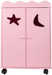 Legler Small Foot Dulap din lemn pentru păpuși roz (DDLE2880)
