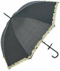 Clayre & Eef Esernyő 100cm, fekete alapon fehér pöttyös (ZV-871745971__894)