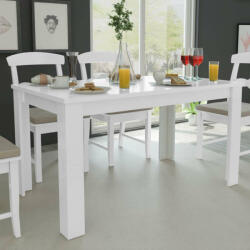 vidaXL fehér étkezőasztal 140 x 80 x 75 cm (243056) - pepita