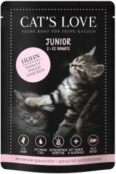 CAT’S LOVE 12x85g Cat's Love Junior csirke nedves macskatáp