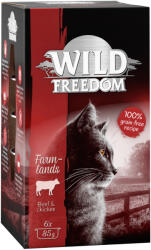 Wild Freedom 6x85g Wild Freedom Adult tálcás nedves macskatáp- High Valley - marha & csirke