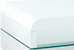 Artium Modern Dohányzóasztal Magasfényű Fehér Színben 90x60x40 cm. Ahg-611 (AHG-611_WT) - pepita