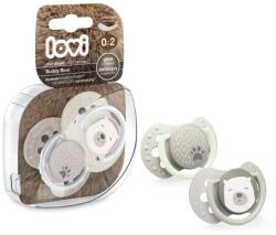 LOVI Lovi, Buddy Bear, suzeta dinamica din silicon, 0-2 luni, 2 buc