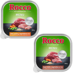 Rocco 9x300g Rocco tálcás nedves kutyatáp vegyes próbacsomag- Menü mix