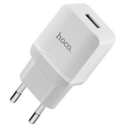 hoco. C22A hálózati töltő, USB aljzat, FEHÉR, G83026