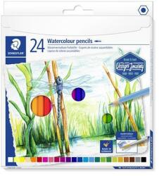 STAEDTLER Akvarell ceruza készlet, hatszögletű, Design Journey, 24 különböző szín