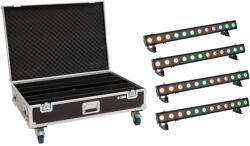 EUROLITE Set 4x LED IP T-PIX 12 HCL Bar + Case with wheels (20000889) - mangosound