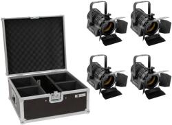 EUROLITE Set 4x AKKU THA-20PC TRC Theater-Spot bk + Case (20000873)