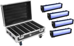 EUROLITE Set 4x AKKU Bar-6 Glow QCL + Case with charging function (20000547) - mangosound