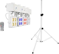 EUROLITE Set LED KLS-180 white + BS-2 EU Loudspeakerstand white (20000726)