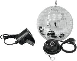 EUROLITE Mirror Ball Set 20cm with LED Spot (50101856) - mangosound