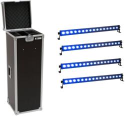 EUROLITE Set 4x LED IP T-Bar 16 QCL Bar + Case (20000840) - mangosound