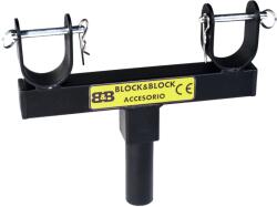 Block And Block AM3802 fixed support for truss insertion 38mm male (59000480)