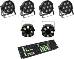 EUROLITE Set 4x LED SLS-7 HCL Floor + 2x LED FE-700 + DMX LED Color Chief Controller (20000434) - mangosound