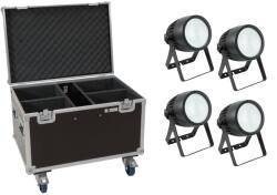 EUROLITE Set 4x LED Theatre COB 200 WW/CW + Case with wheels (20000875) - mangosound