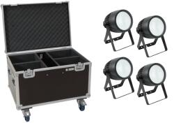 EUROLITE Set 4x LED Theatre COB 200 WW/CW + Case with wheels (20000875)